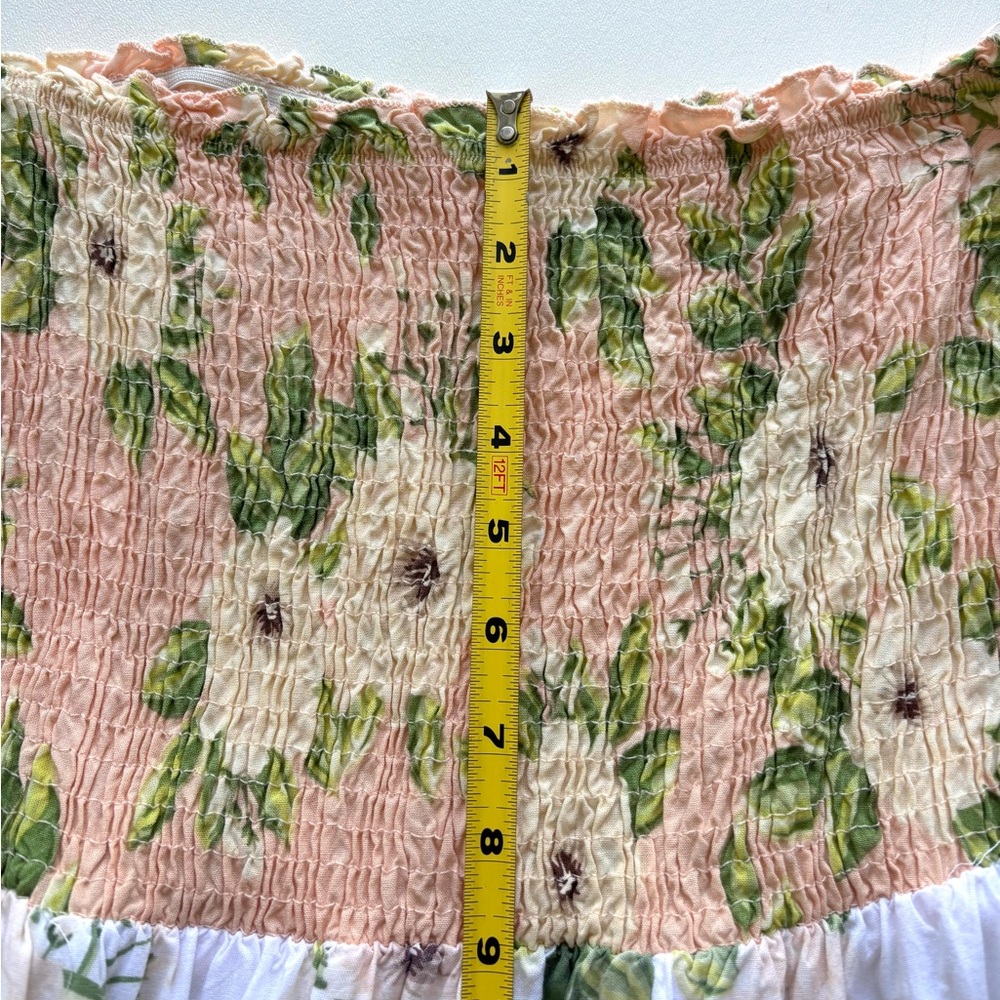 Kiwi + Punch Miami large smocked floral tiered sundress dress multicolor prairie - Picture 6 of 11